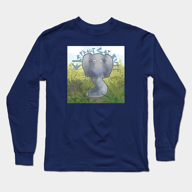 Google Eye Elephant Cat Butt Long Sleeve T-Shirt by TAP4242